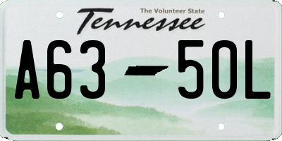 TN license plate A6350L