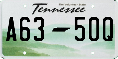TN license plate A6350Q