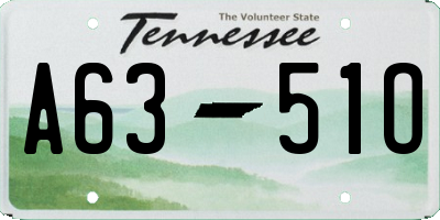 TN license plate A6351O