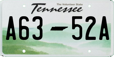 TN license plate A6352A