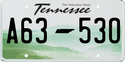 TN license plate A6353O