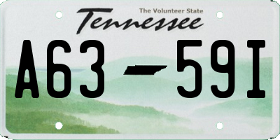 TN license plate A6359I