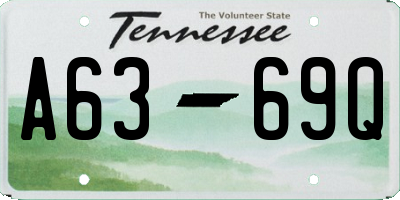 TN license plate A6369Q