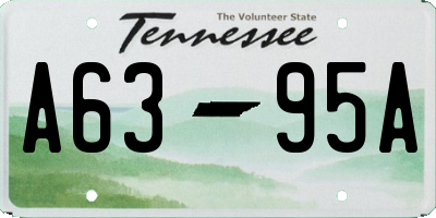 TN license plate A6395A