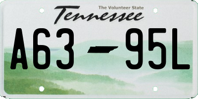 TN license plate A6395L