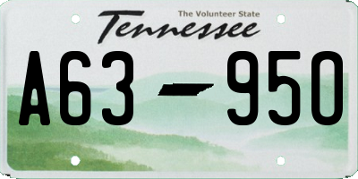 TN license plate A6395O