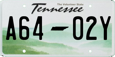 TN license plate A6402Y