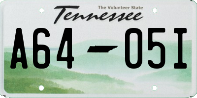 TN license plate A6405I