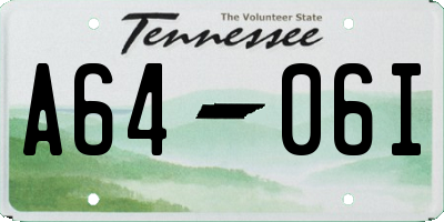 TN license plate A6406I