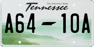 TN license plate A6410A