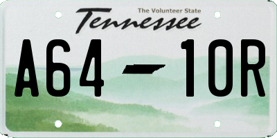 TN license plate A6410R
