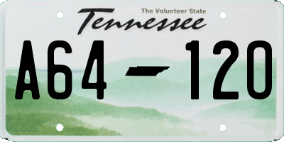 TN license plate A6412O