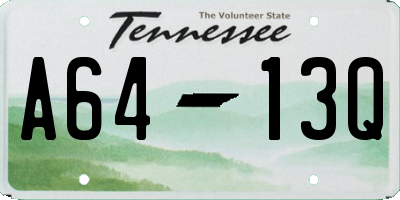 TN license plate A6413Q