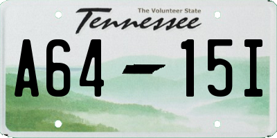 TN license plate A6415I