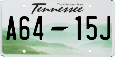 TN license plate A6415J