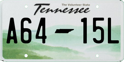TN license plate A6415L