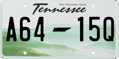 TN license plate A6415Q