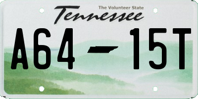 TN license plate A6415T