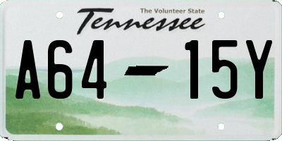 TN license plate A6415Y