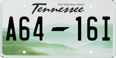 TN license plate A6416I