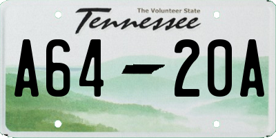 TN license plate A6420A