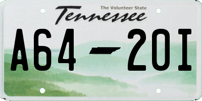 TN license plate A6420I