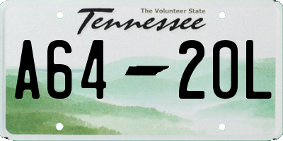 TN license plate A6420L