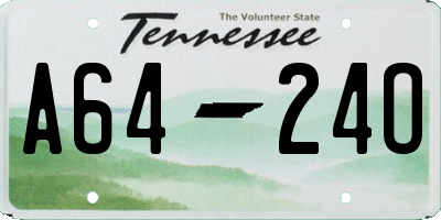 TN license plate A6424O