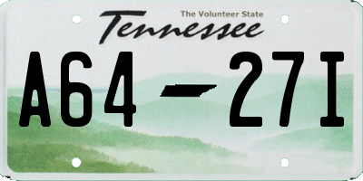 TN license plate A6427I