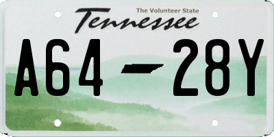 TN license plate A6428Y