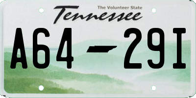 TN license plate A6429I