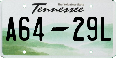 TN license plate A6429L