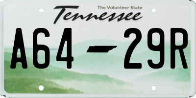 TN license plate A6429R