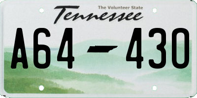 TN license plate A6443O