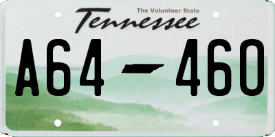 TN license plate A6446O