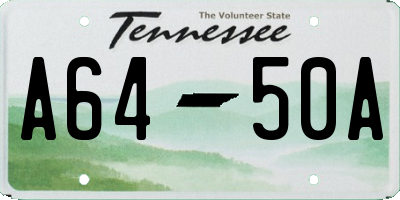 TN license plate A6450A