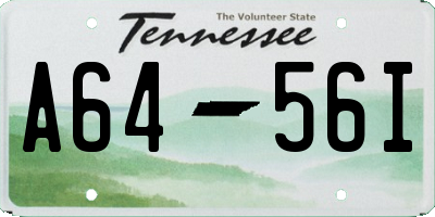 TN license plate A6456I