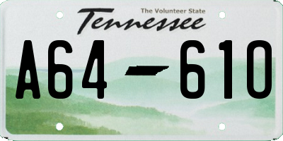 TN license plate A6461O
