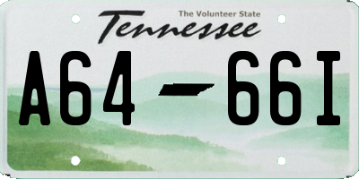 TN license plate A6466I