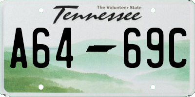 TN license plate A6469C