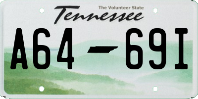 TN license plate A6469I