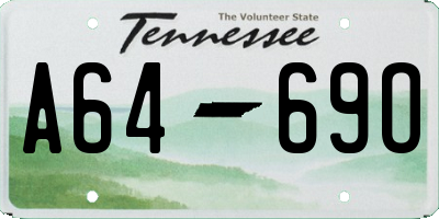 TN license plate A6469O