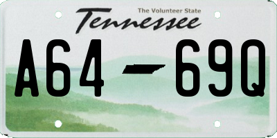 TN license plate A6469Q