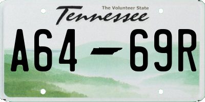 TN license plate A6469R