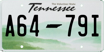 TN license plate A6479I