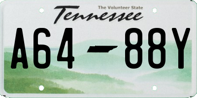 TN license plate A6488Y