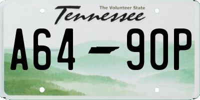TN license plate A6490P