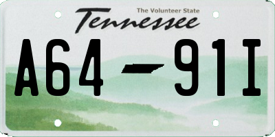 TN license plate A6491I