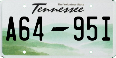 TN license plate A6495I