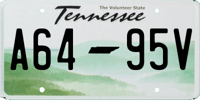 TN license plate A6495V